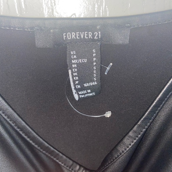 Forever 21 Faux Leather Body Suit - Picture 3 of 3